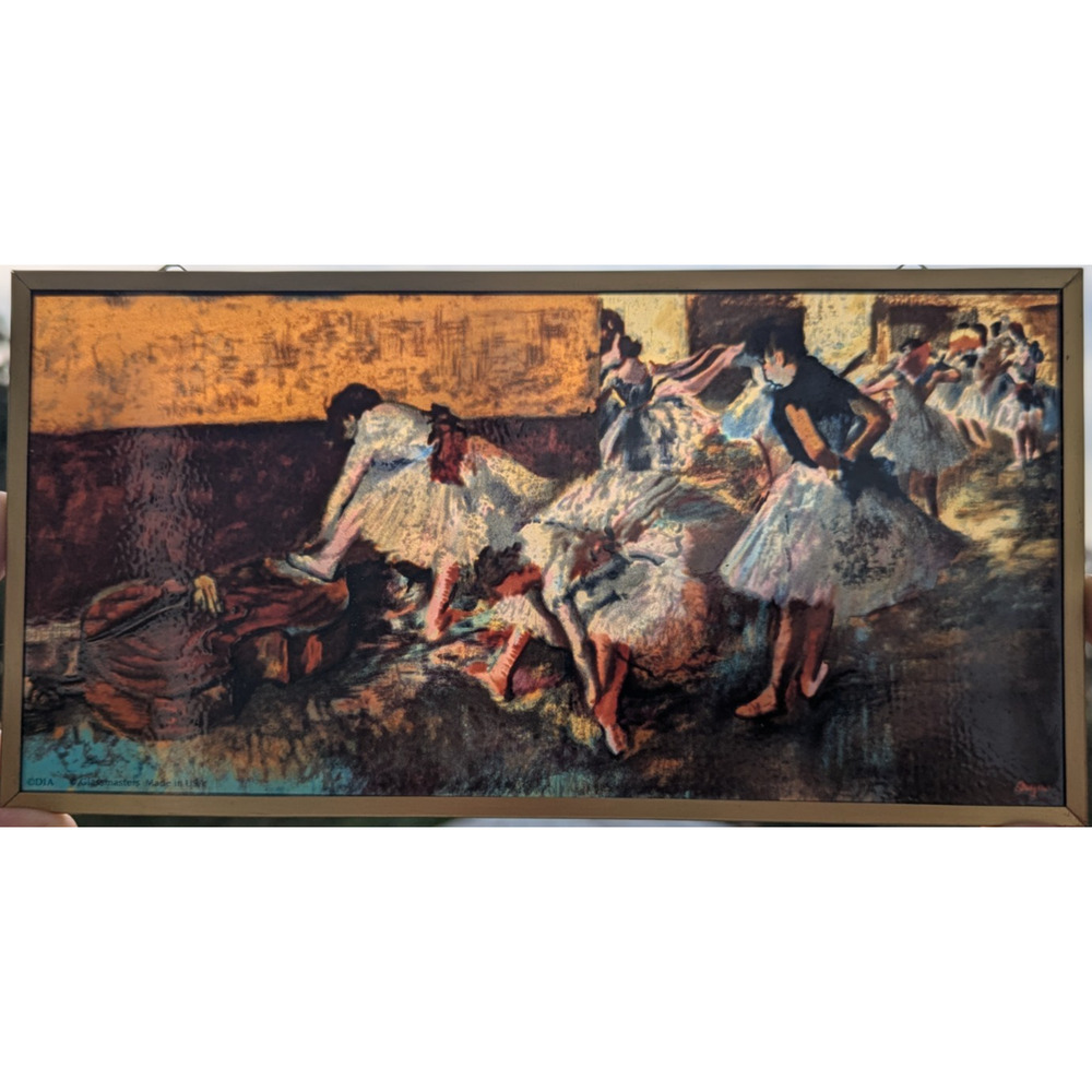 Glassmasters Stained Glass Art Sun Catcher Dancers in the Green Room Edgar Degas